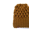 Crochet Puff Stitch Slouch Hat | Flax Brown
