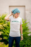 Mommy + Me Beanies | Blue Slouchy Beanie + Heart Pom Hat - b.e.happe
