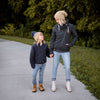 Mommy + Me Happe Hearts | Peanut + Charcoal - b.e.happe