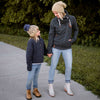 Mommy + Me Happe Hearts | Peanut + Charcoal - b.e.happe