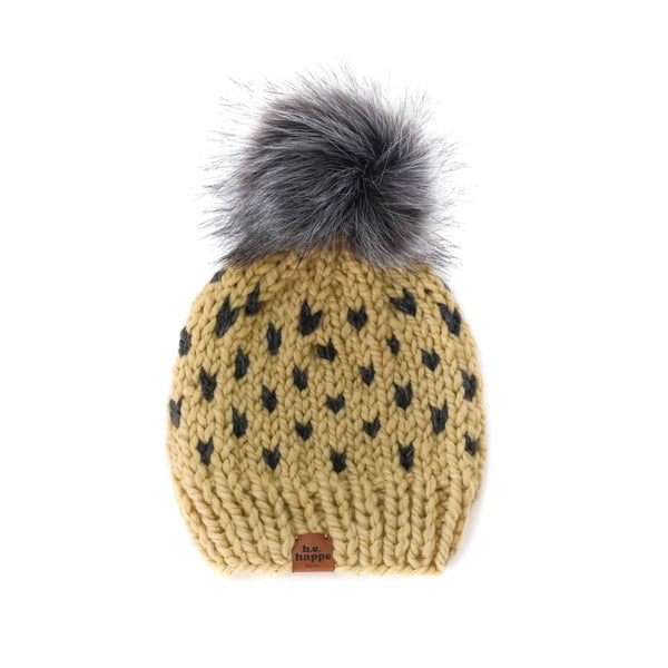 Mommy + Me Happe Hearts | Peanut + Charcoal - b.e.happe