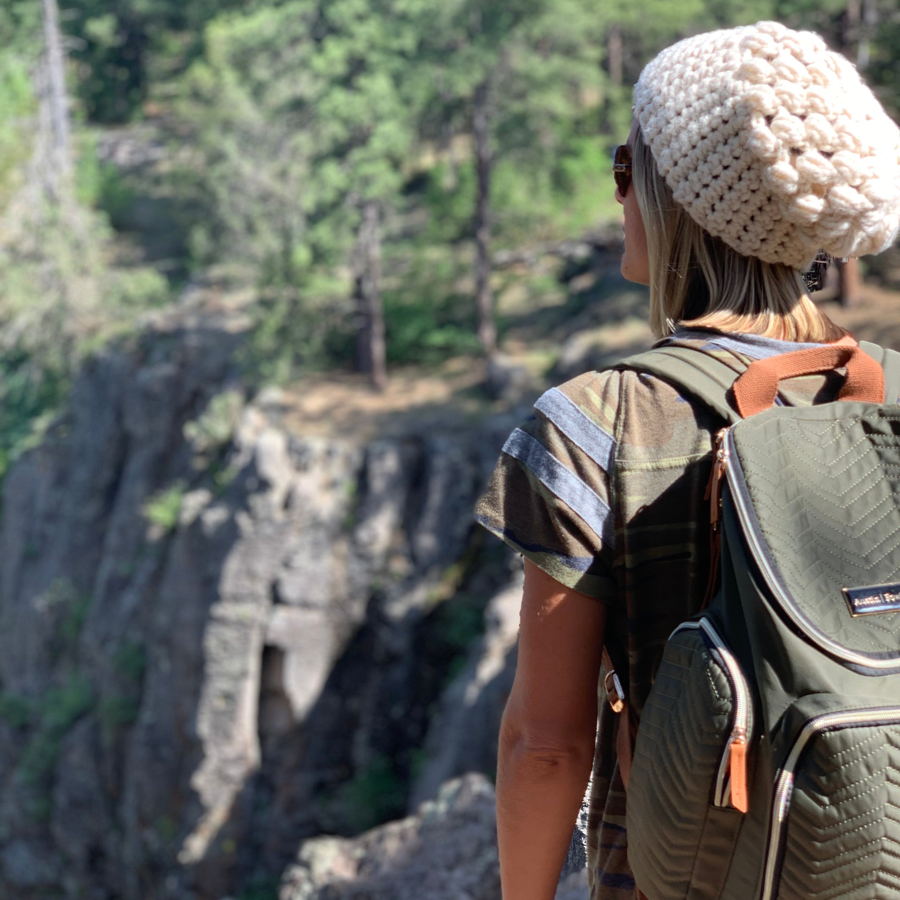 slouchy beanie hiking style