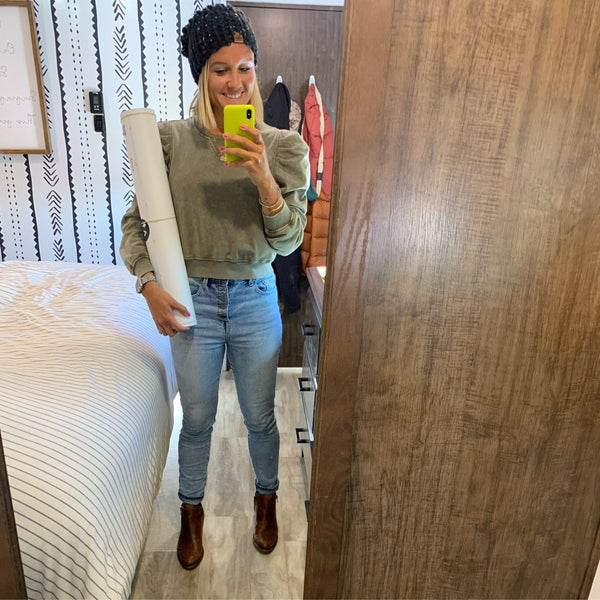 Women's Slouch Hat | Black Speckle Slouchy Beanie - b.e.happe