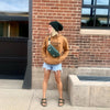 Women's Slouch Hat | Dark Green Slouchy Beanie - b.e.happe