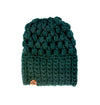 Women's Slouch Hat | Dark Green Slouchy Beanie - b.e.happe
