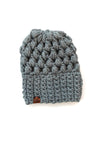 Women's Slouch Hat | Slate Grey Slouchy Beanie - b.e.happe